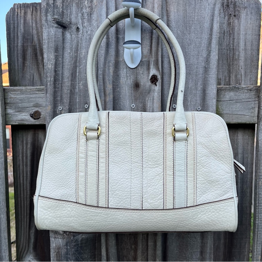 Vintage Coach Large Hamilton Pebbled Leather Satchel - Picture 4 of 15